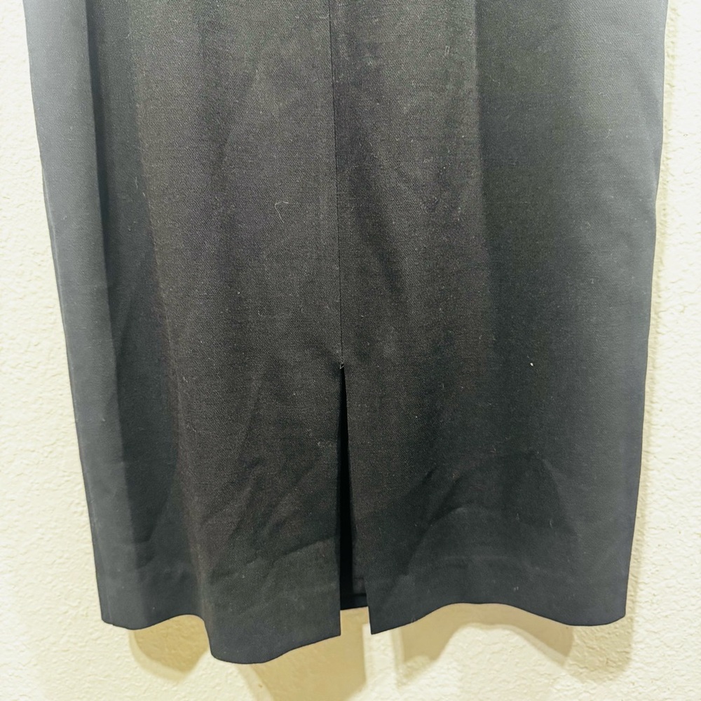 Black Halo Chantal Sleek Black Midi Dress Size 8 - Picture 8 of 16